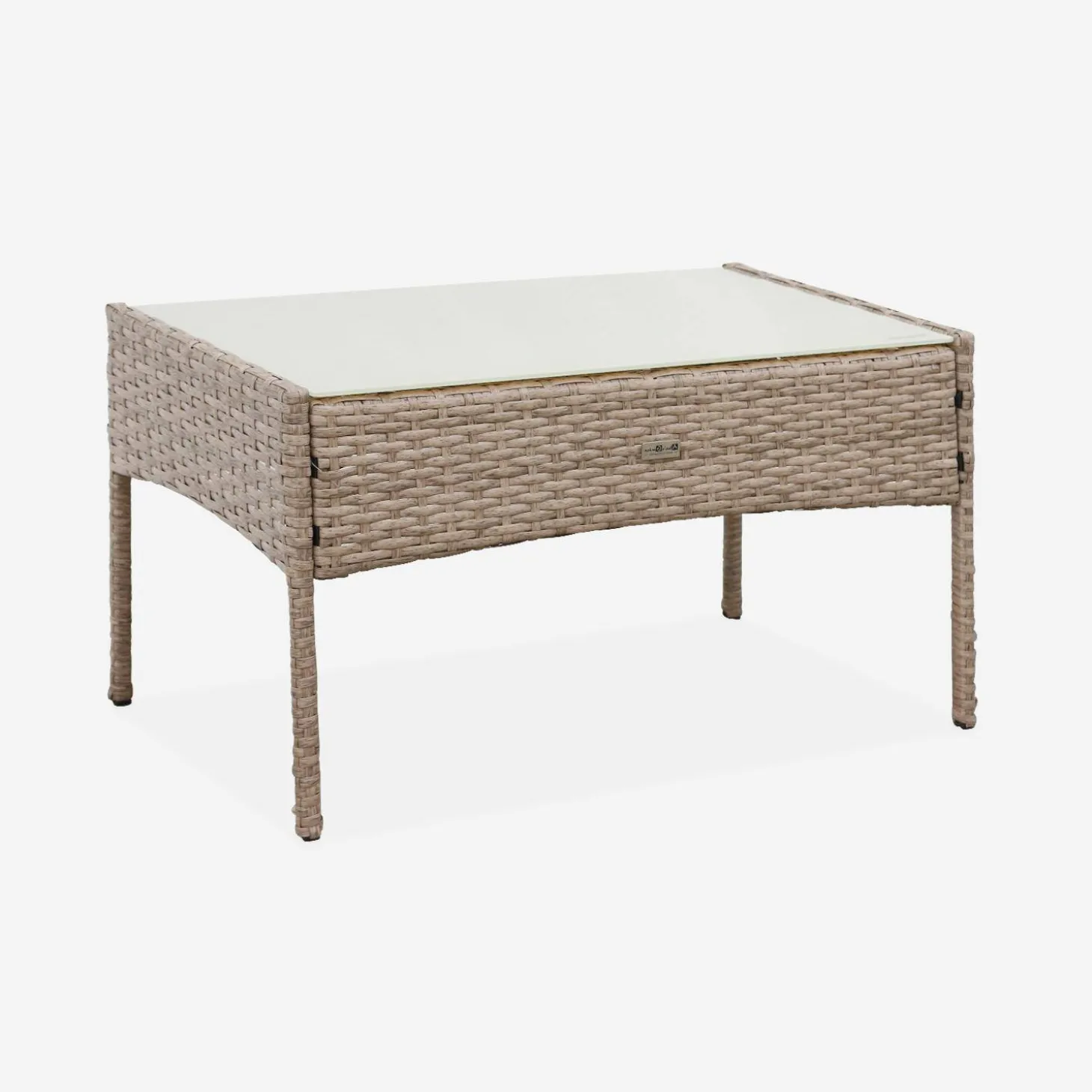 Tuinmeubelset van wicker, 4-zits