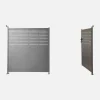 Tuinpoort gegalvaniseerd staal 2 deuren met slot en handgreep