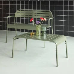 Tuinsalontafel metaal rechthoekig
