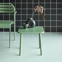 Tuinsalontafel metaal vierkant