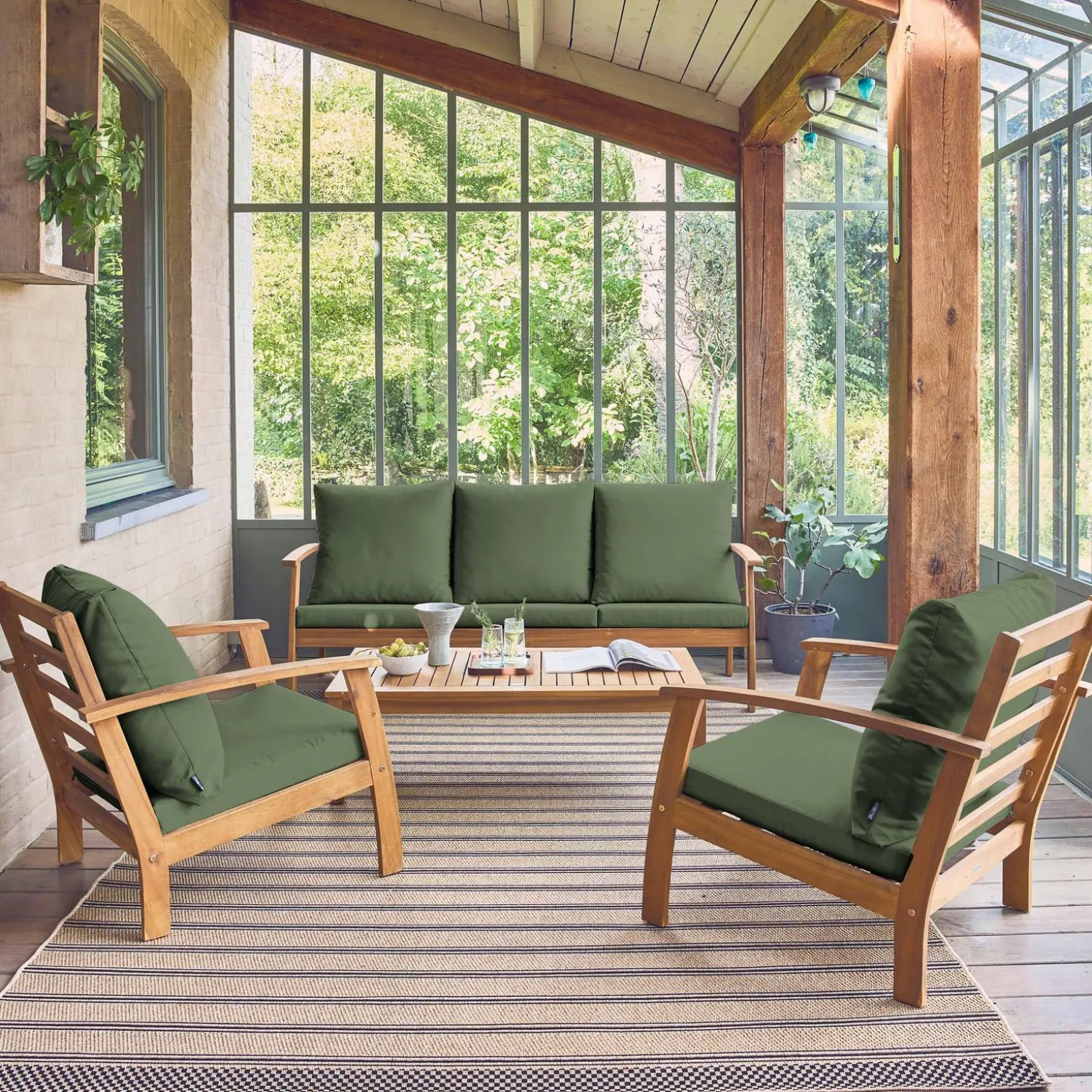 Tuinset 5 personen van acaciahout