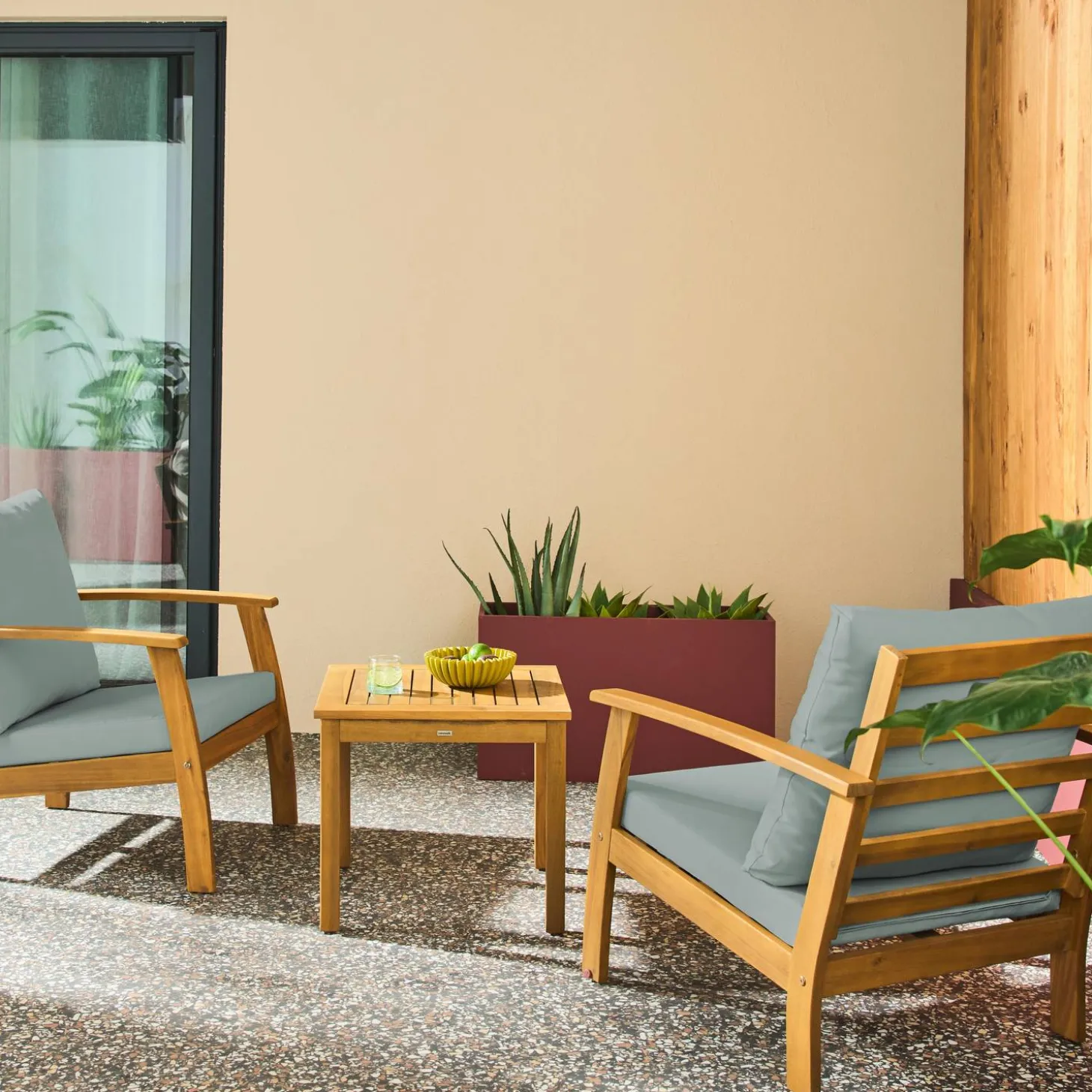 Tuinset 2 personen van acaciahout