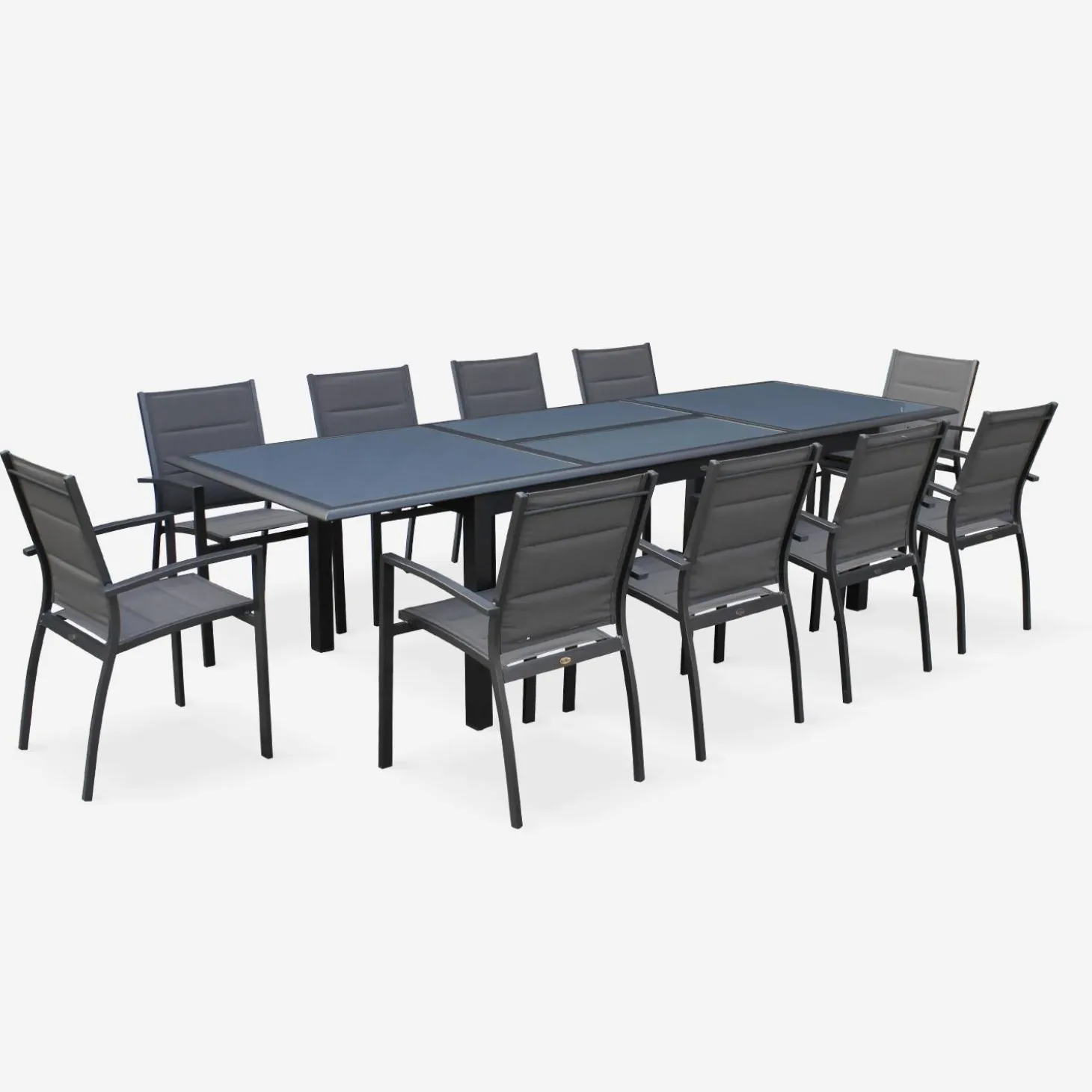 Tuinset 8 plaatsen uitschuifbaar
