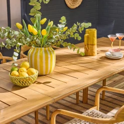 Tuinset van acaciahout met 8 stoelen