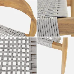 Tuinset van acaciahout met 8 stoelen
