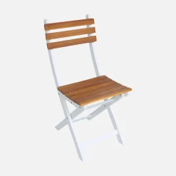 Tuinset van acacia met ronde hoeken, 10 stoelen