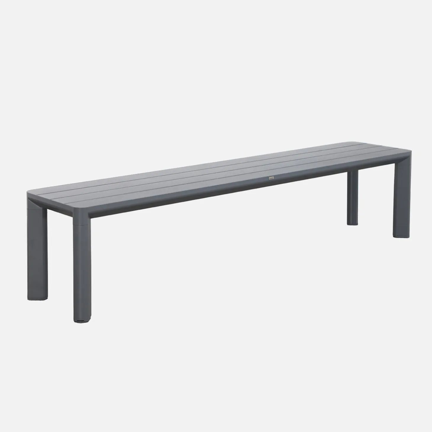 Tuinset van aluminium met 2 banken, 8 plaatsen