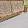 Tuinset van hout en verticale rotan, 4 personen
