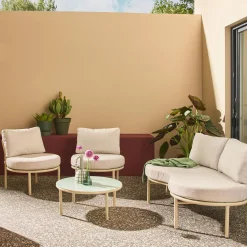 Tuinset voor 4 personen aluminium