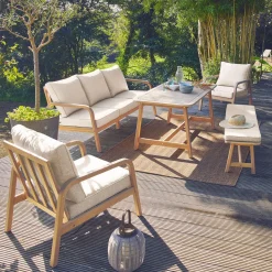 Tuinset voor 7 personen van acaciahout