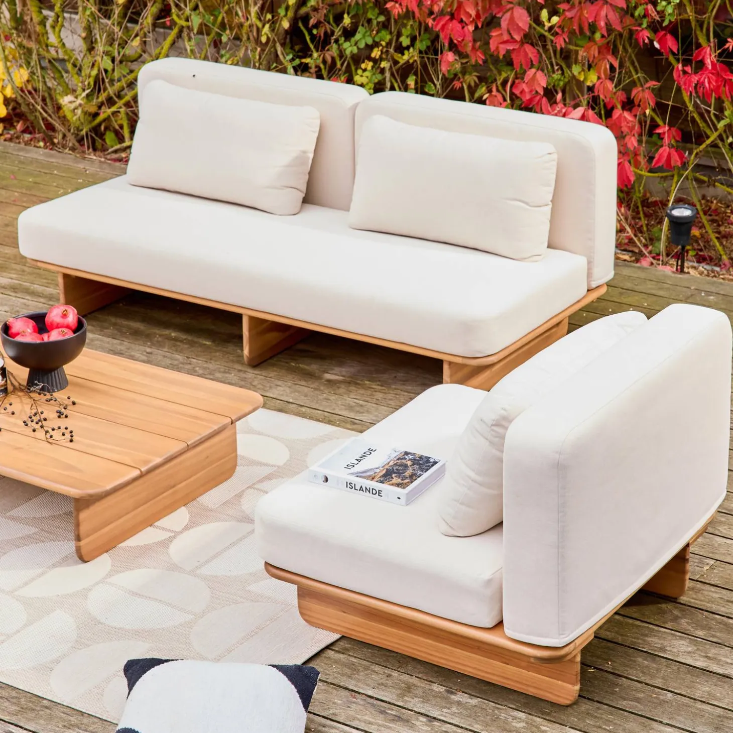 Tuinset 4 zitplaatsen acaciahout