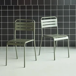 Tuinstoelen metaal (set van 2)