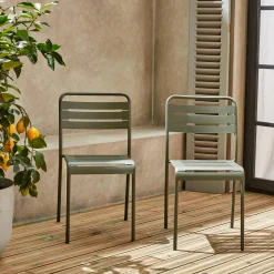 Tuinstoelen metaal (set van 2)