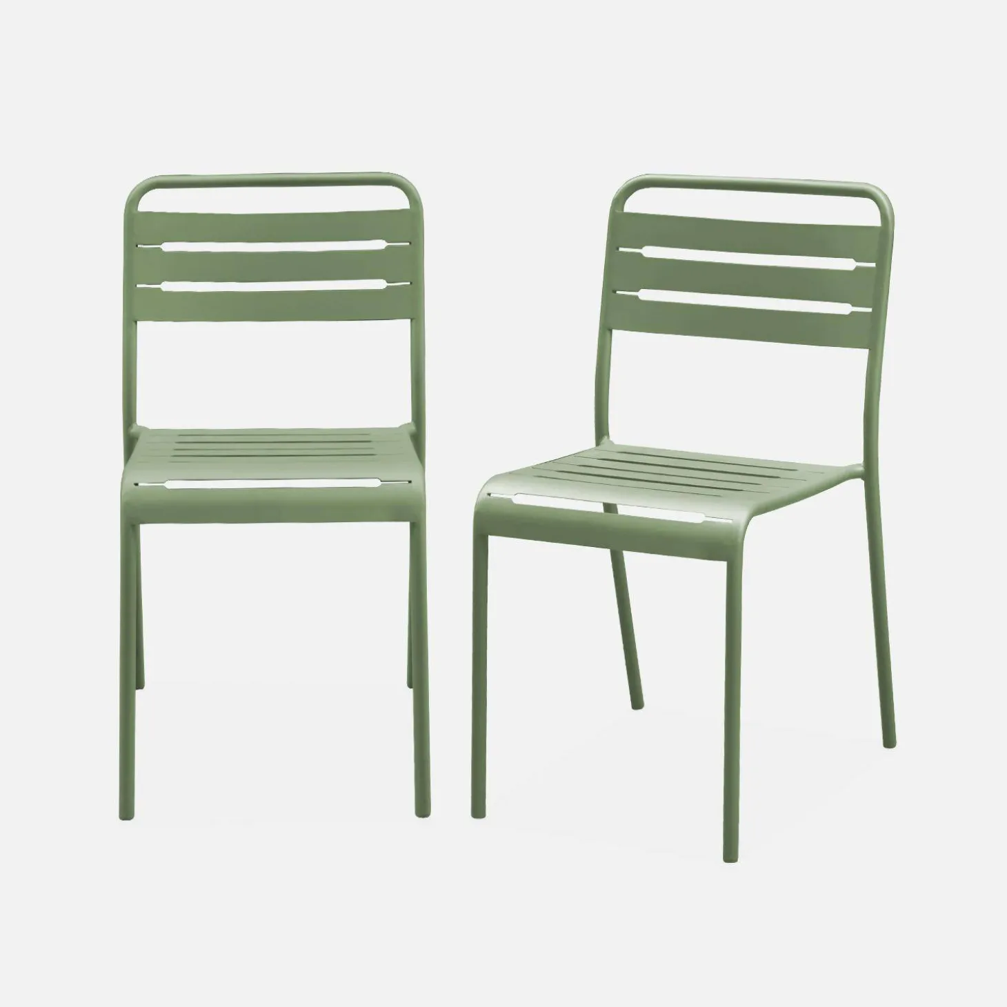 Tuinstoelen metaal (set van 2)