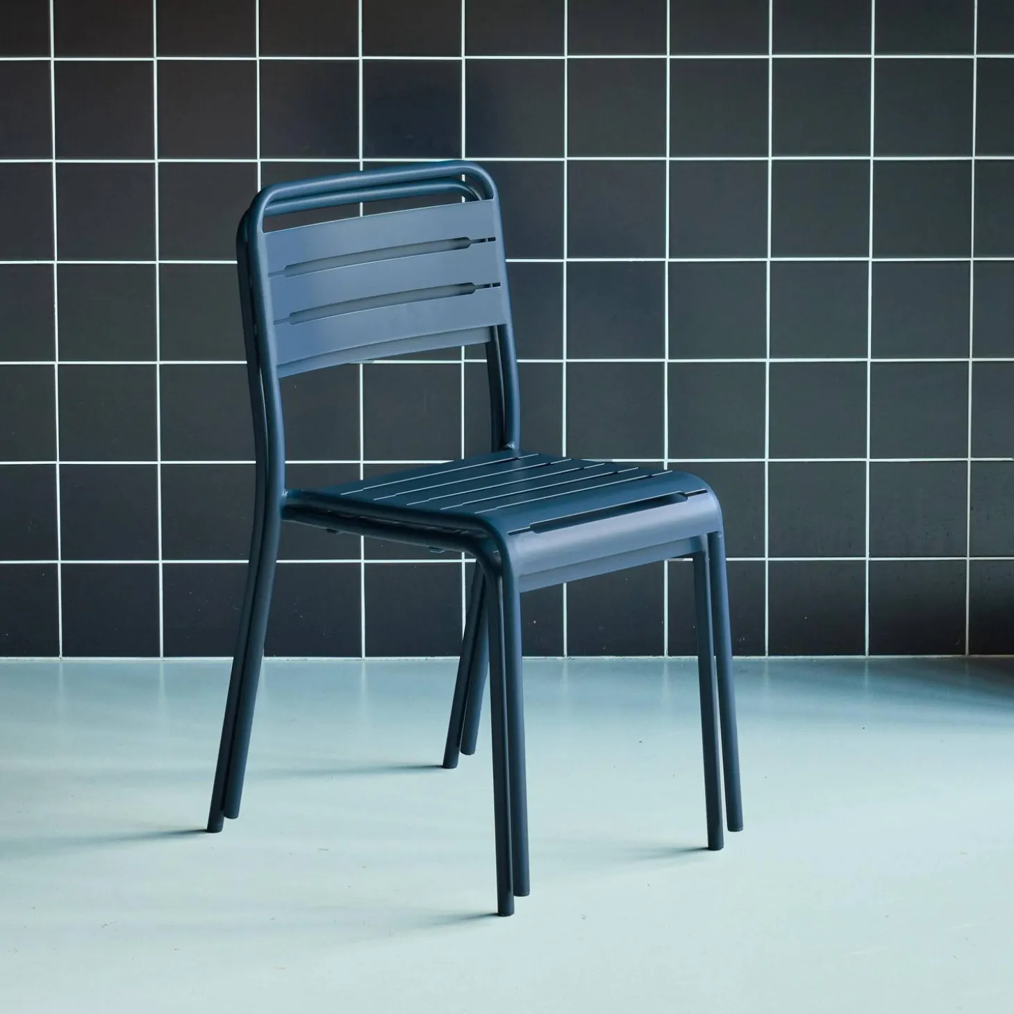 Tuinstoelen metaal (set van 2)