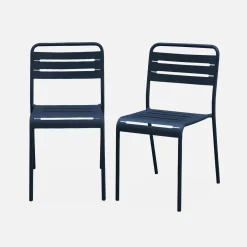 Tuinstoelen metaal (set van 2)