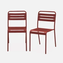 Tuinstoelen metaal (set van 2)