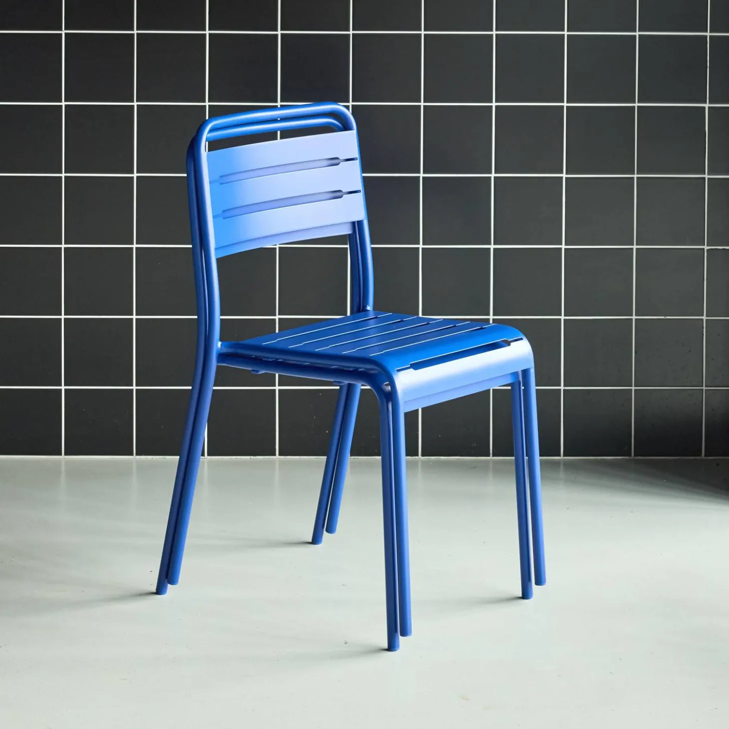 Tuinstoelen metaal (set van 2)