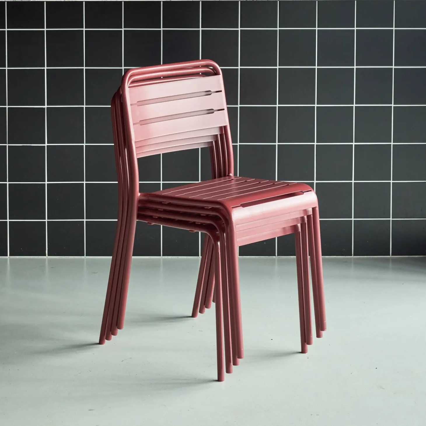 Tuinstoelen metaal (set van 4)