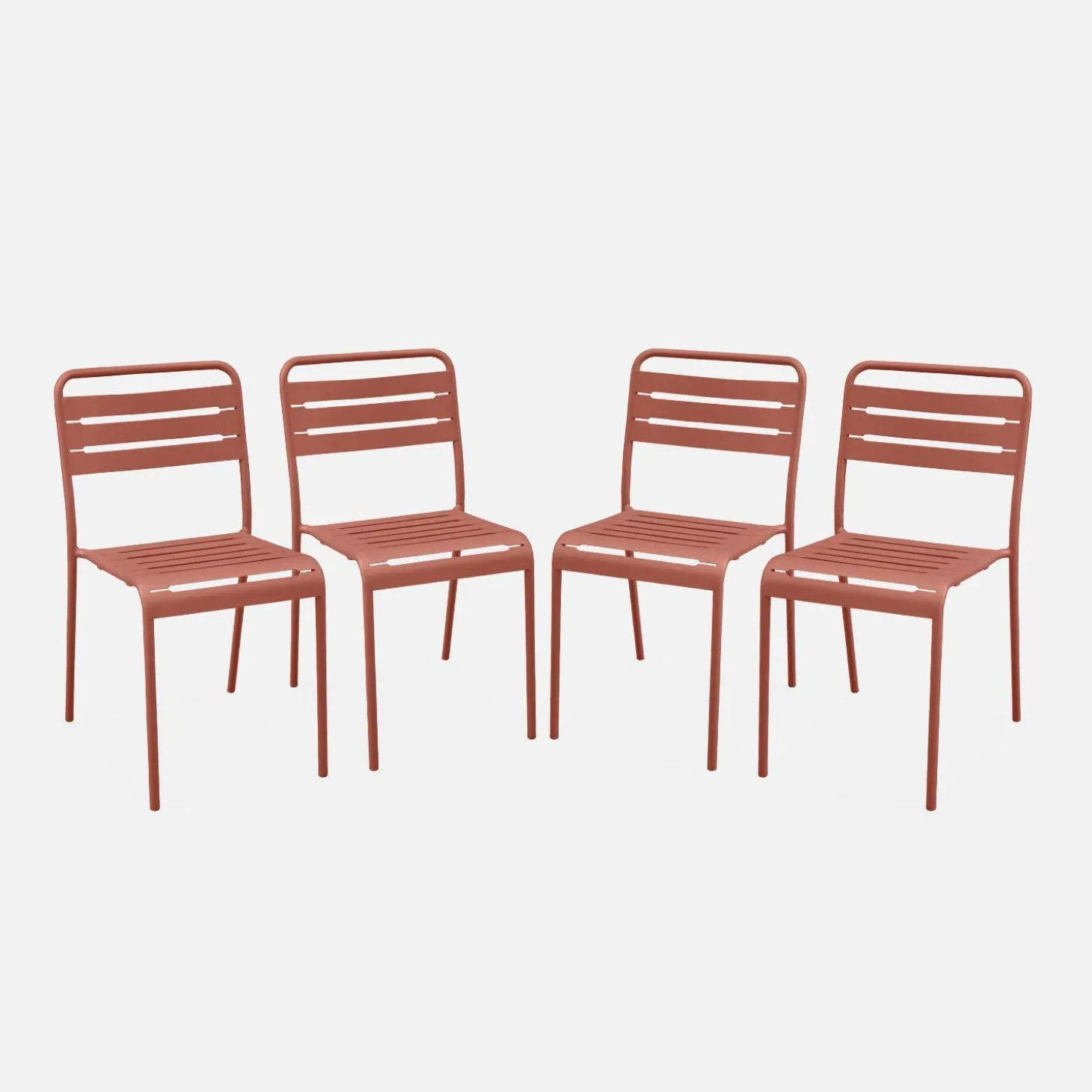 Tuinstoelen metaal (set van 4)