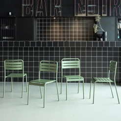 Tuinstoelen metaal (set van 4)