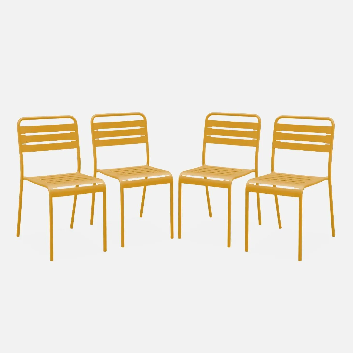 Tuinstoelen metaal (set van 4)