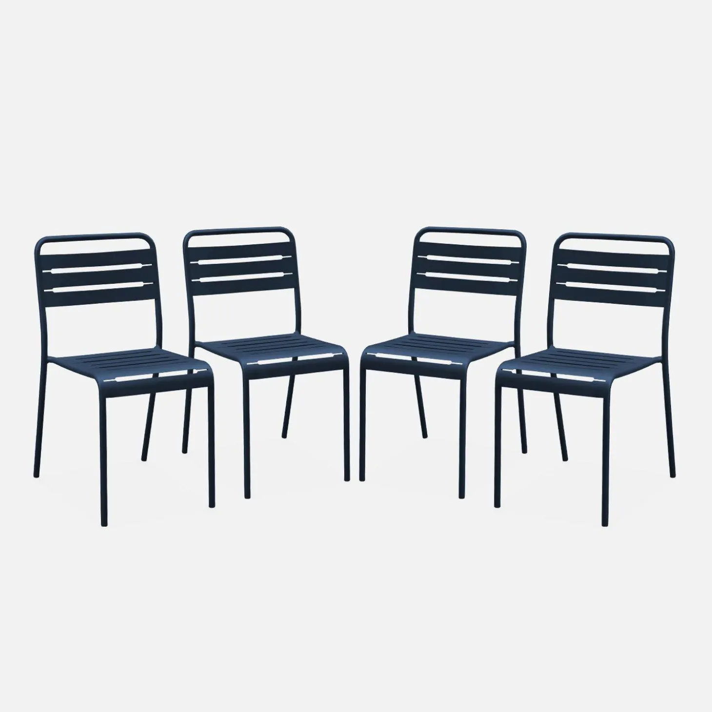 Tuinstoelen metaal (set van 4)