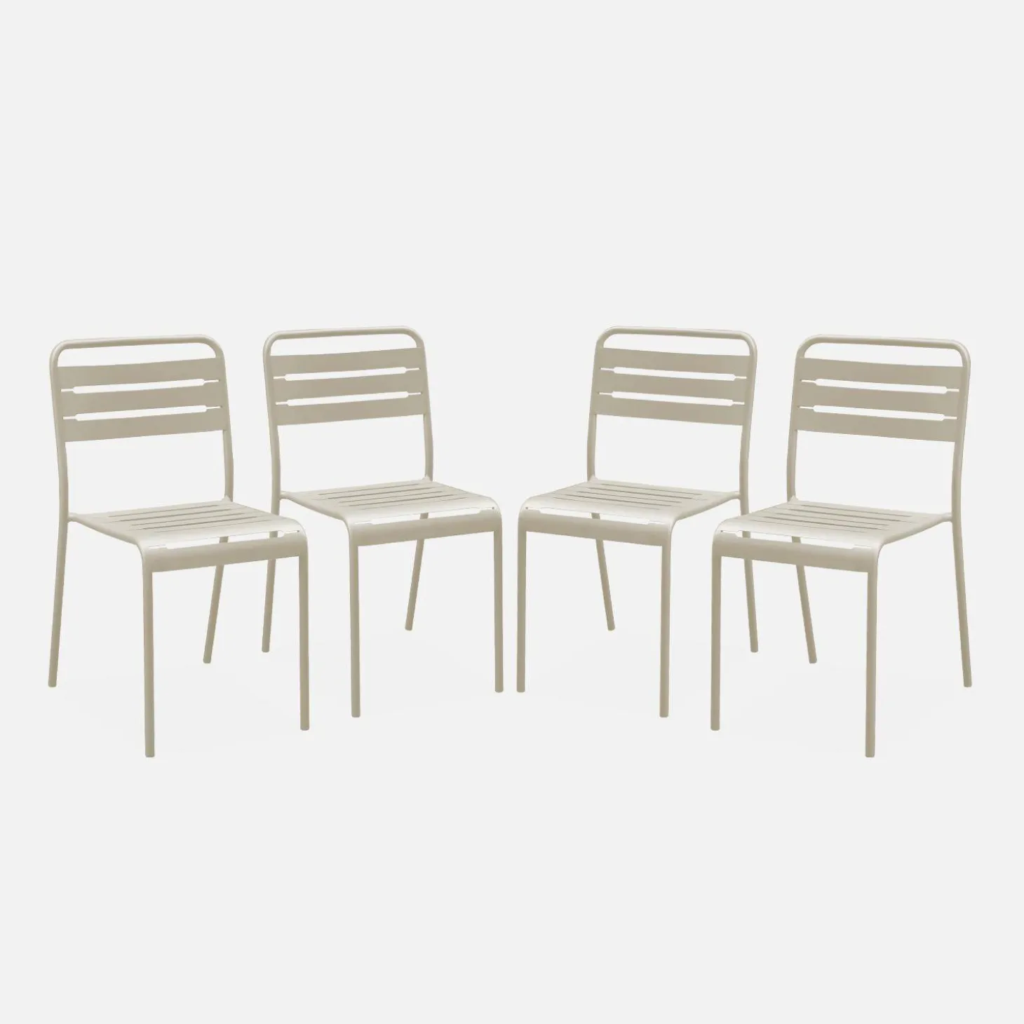 Tuinstoelen metaal (set van 4)