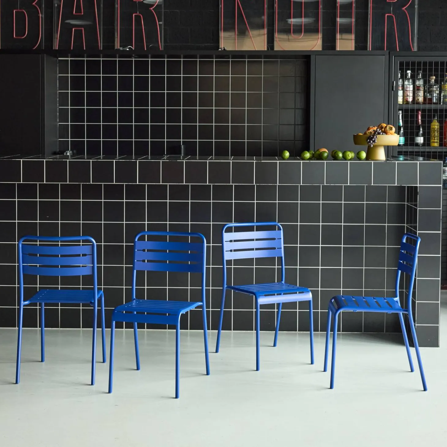 Tuinstoelen metaal (set van 4)