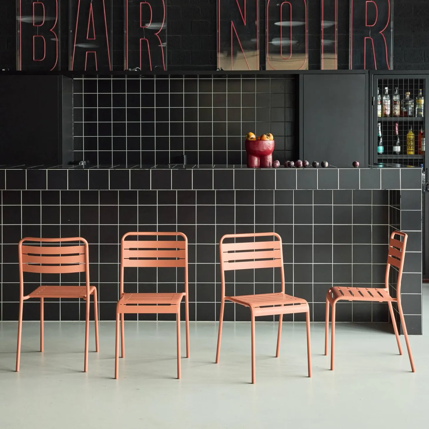 Tuinstoelen metaal (set van 4)