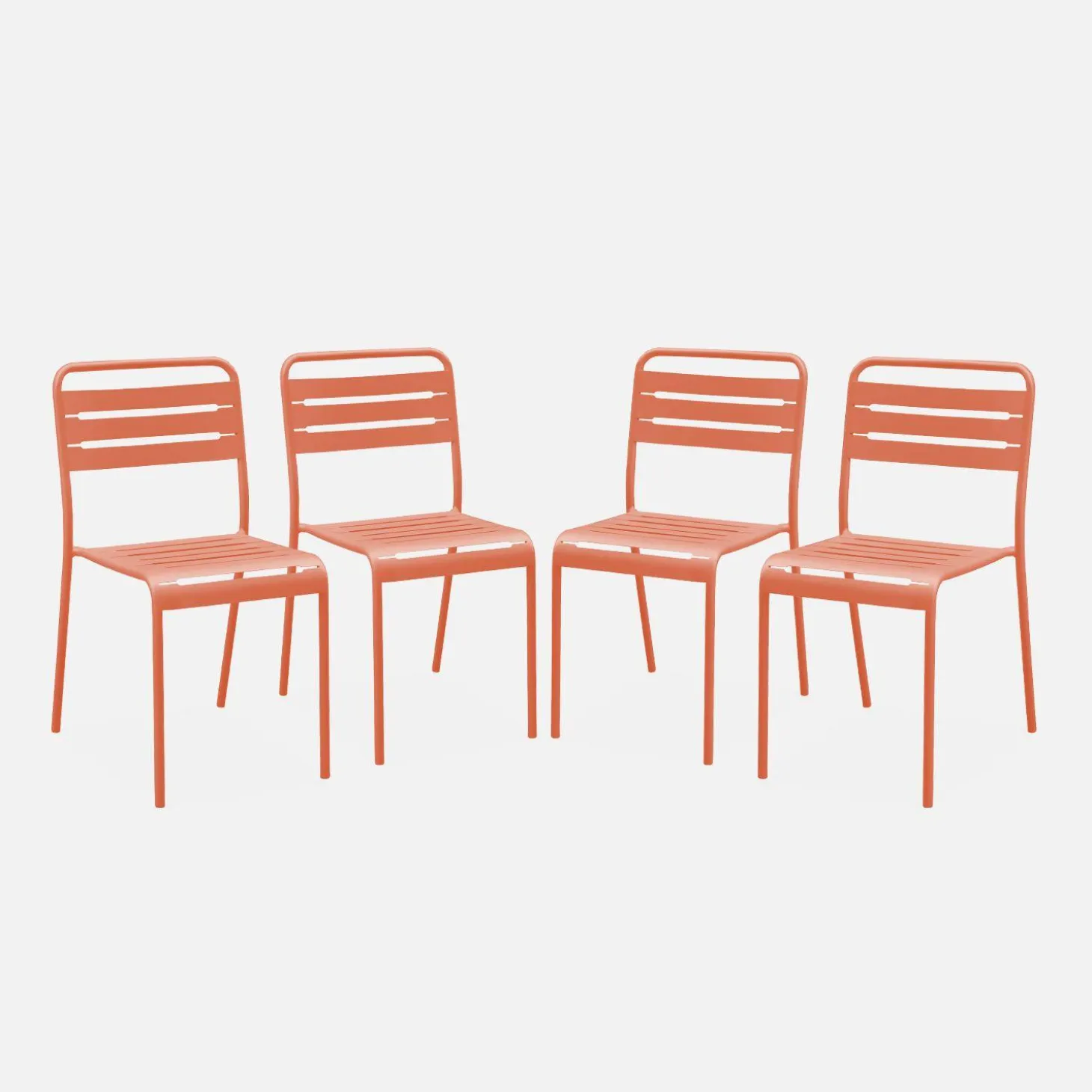 Tuinstoelen metaal (set van 4)