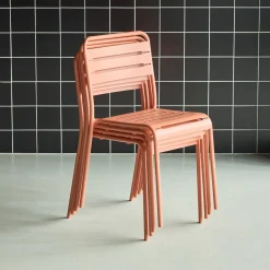Tuinstoelen metaal (set van 4)