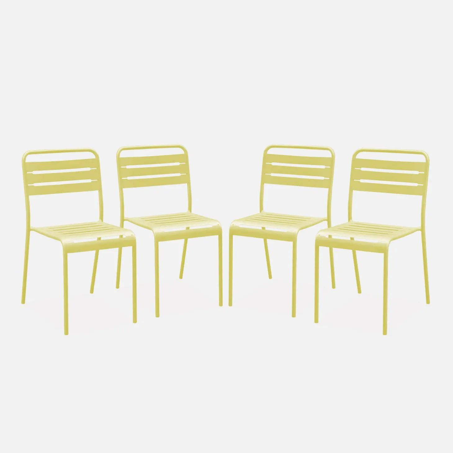 Tuinstoelen metaal (set van 4)