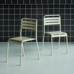 Tuinstoelen metaal (set van 2)