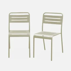 Tuinstoelen metaal (set van 2)