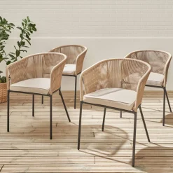 Tuinstoelen, set van 4