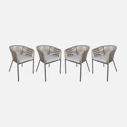 Tuinstoelen, set van 4