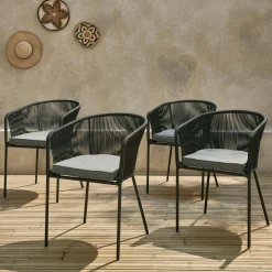 Tuinstoelen, set van 4
