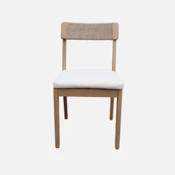 Tuinstoelen van acacia en touw (set van 4)