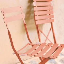 Tuinstoelen van metaal opklapbaar (set van 2)