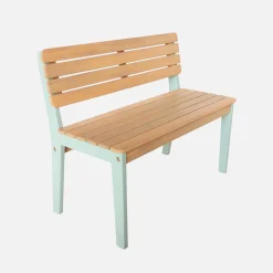 Tuintafel acaciahout + 4 zitplaatsen voor kinderen