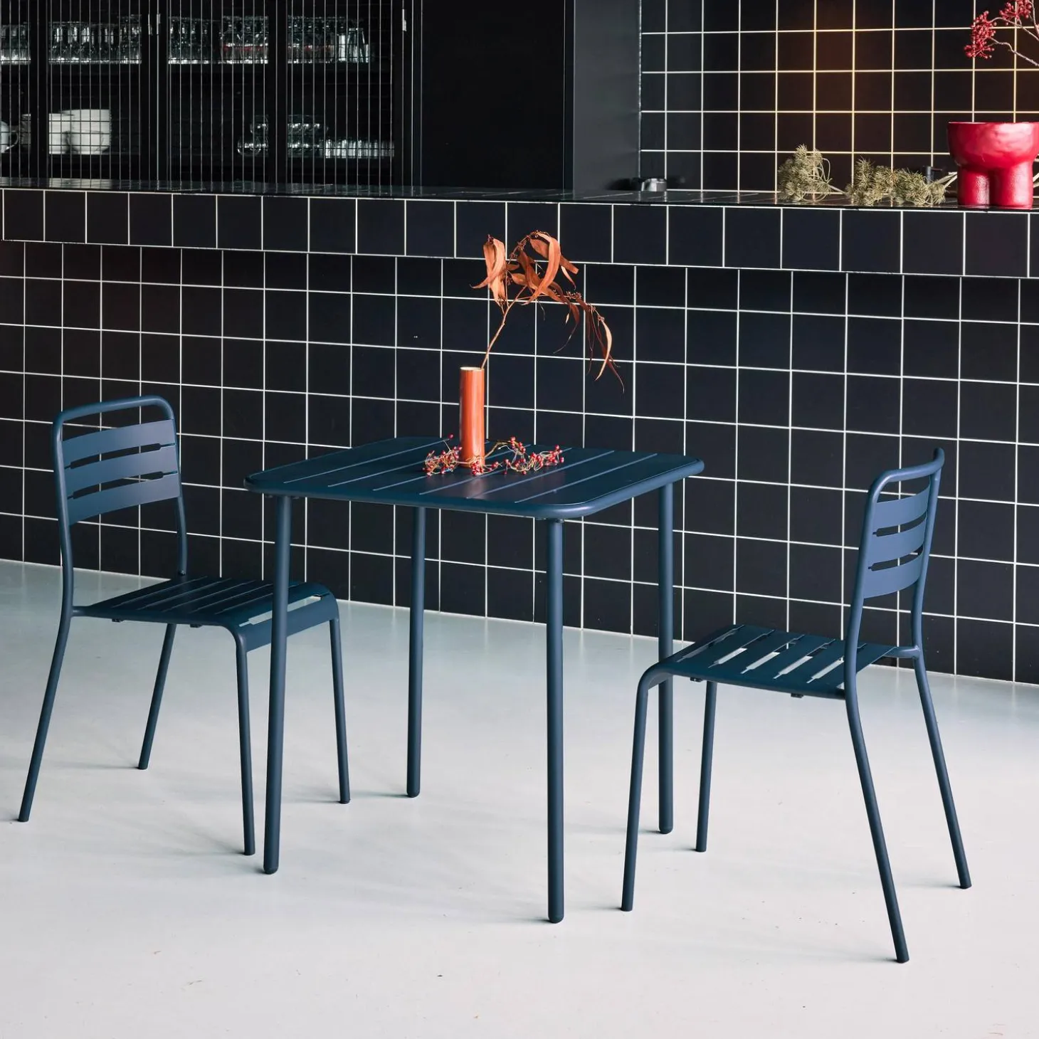 Tuintafel met 2 stoelen