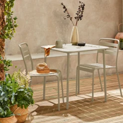 Tuintafel met 2 stoelen