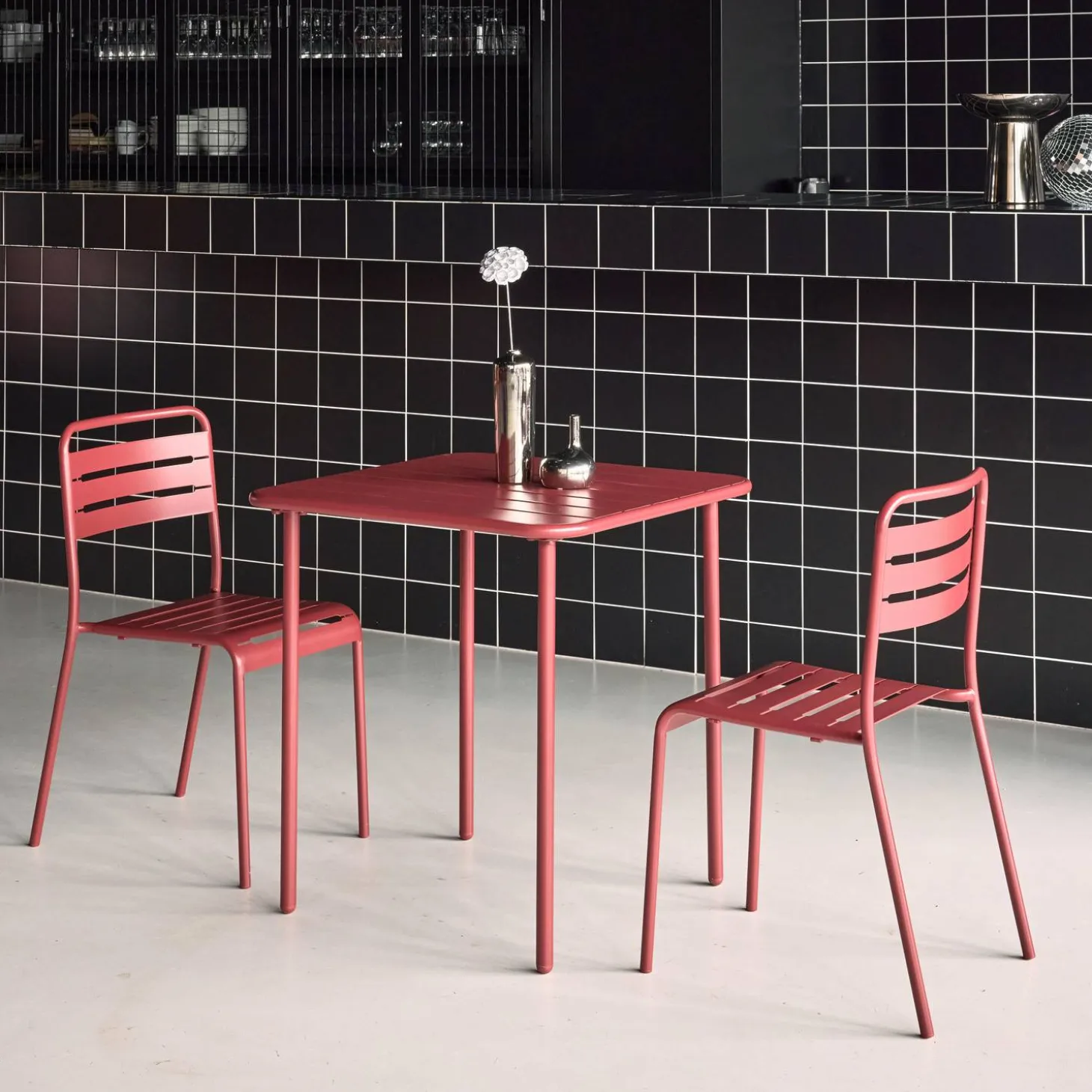 Tuintafel met 2 stoelen