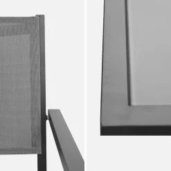 Tuintafel met 8 stoelen aluminium