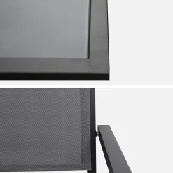 Tuintafel met 6 stoelen aluminium