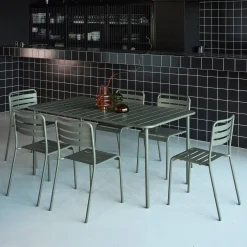 Tuintafel met 6 stoelen metaal