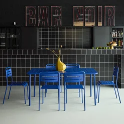 Tuintafel met 6 stoelen metaal