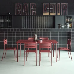 Tuintafel met 6 stoelen metaal