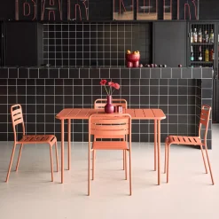 Tuintafel met 4 stoelen metaal